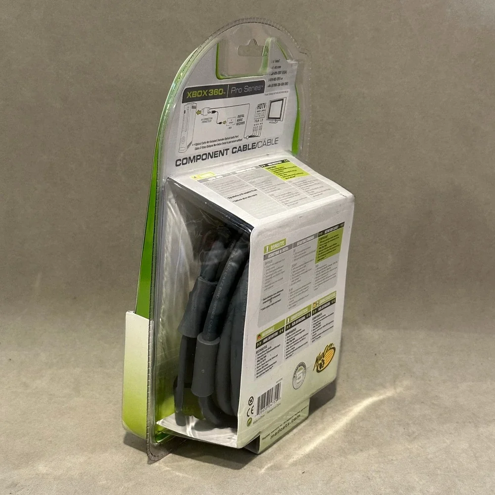 Mad Catz Xbox 360 HD Component Cable Pro Series 9ft HDTV 1080i Gold Plated NEW